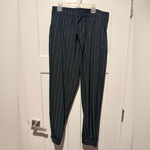 Albion Navy Pinstripe Destination Joggers